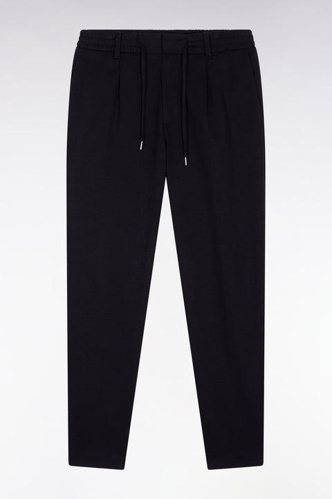 Double-faced jersey pants with black elastic waistband, Modern cut - Image 2
