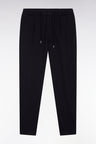 Double-faced jersey pants with black elastic waistband, Modern cut