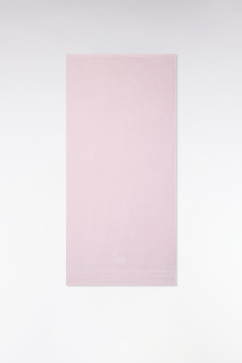 Pink cotton terry bath towel - Image 1