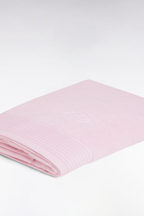 Pink cotton terry bath towel - Image 2