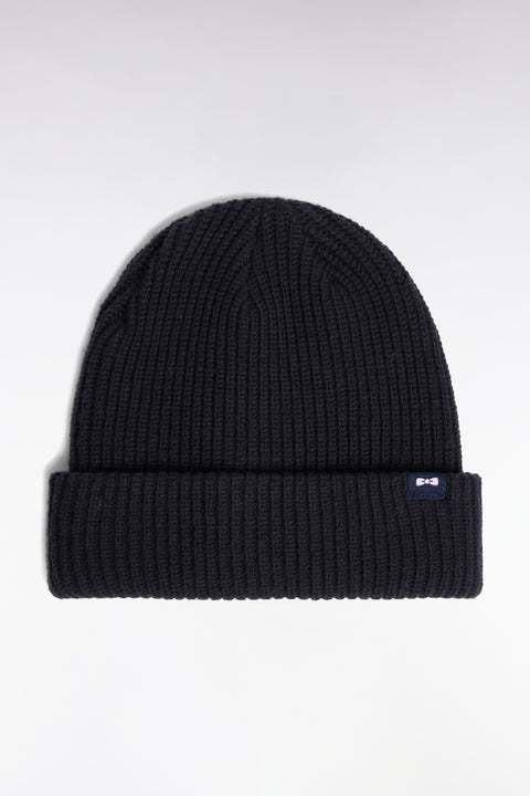 Navy cotton blend hat - Image 1