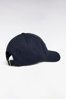 Navy mesh cap with embossed pattern