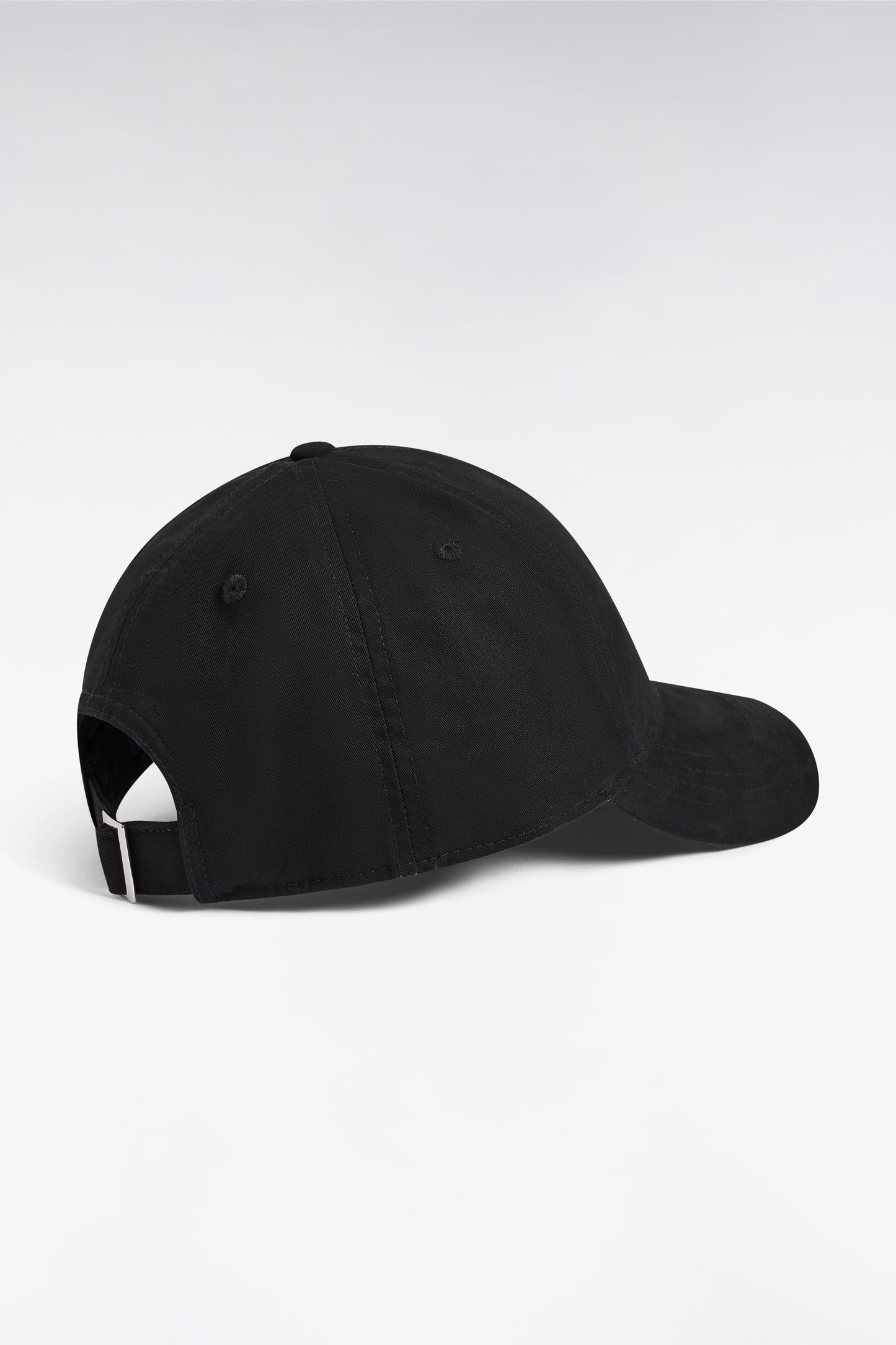 Casquette en piqué coton noire