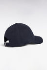 Navy cotton piqué cap