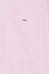 Pink short-sleeved straight-cut shirt