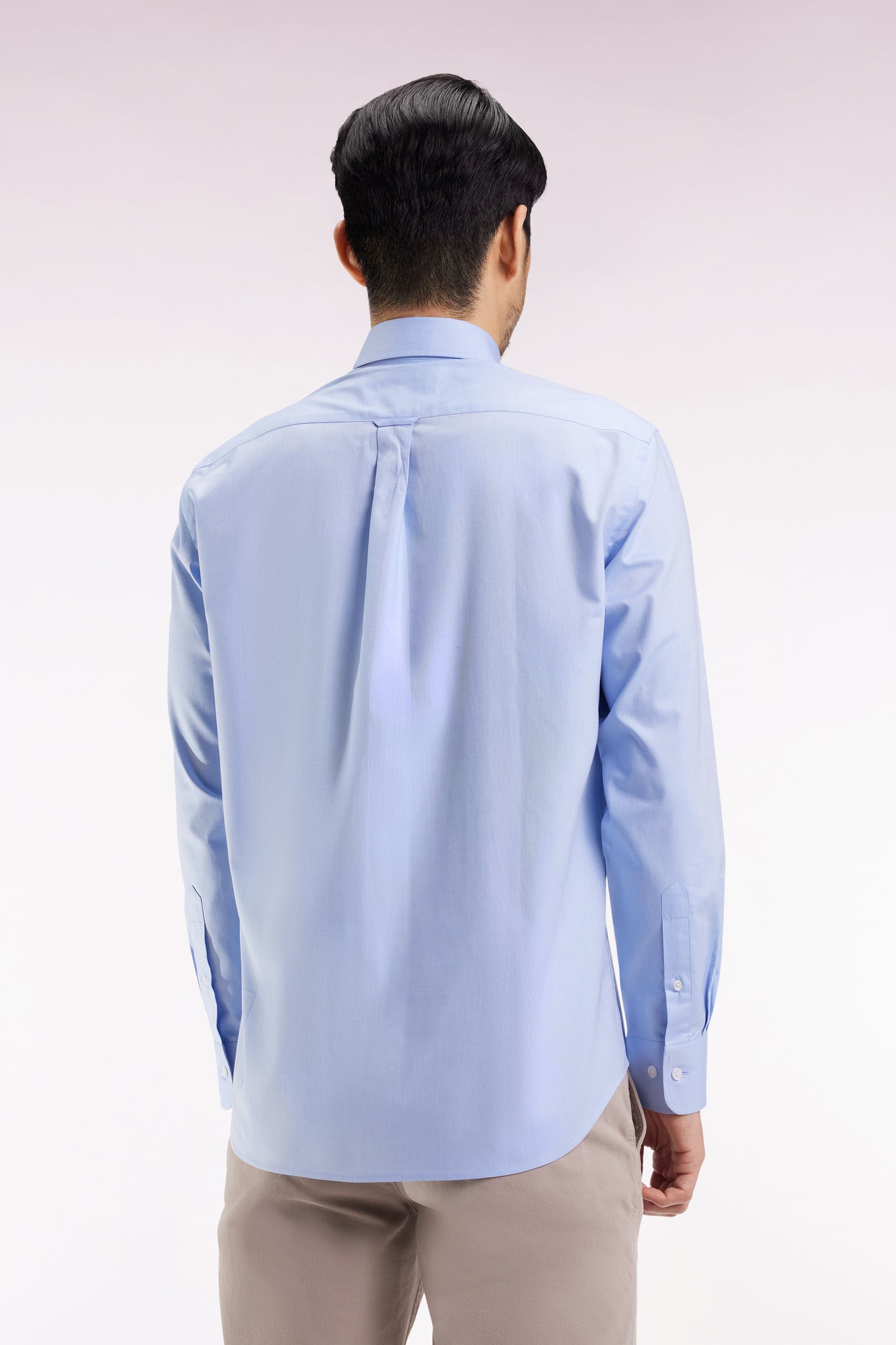 Sky cotton shirt, straight cut