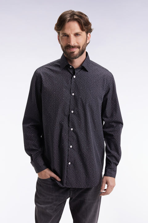 Blue-grey cotton shirt - Image 3
