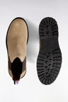 Beige suede Chelsea boots