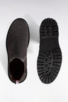 Grey suede Chelsea boots