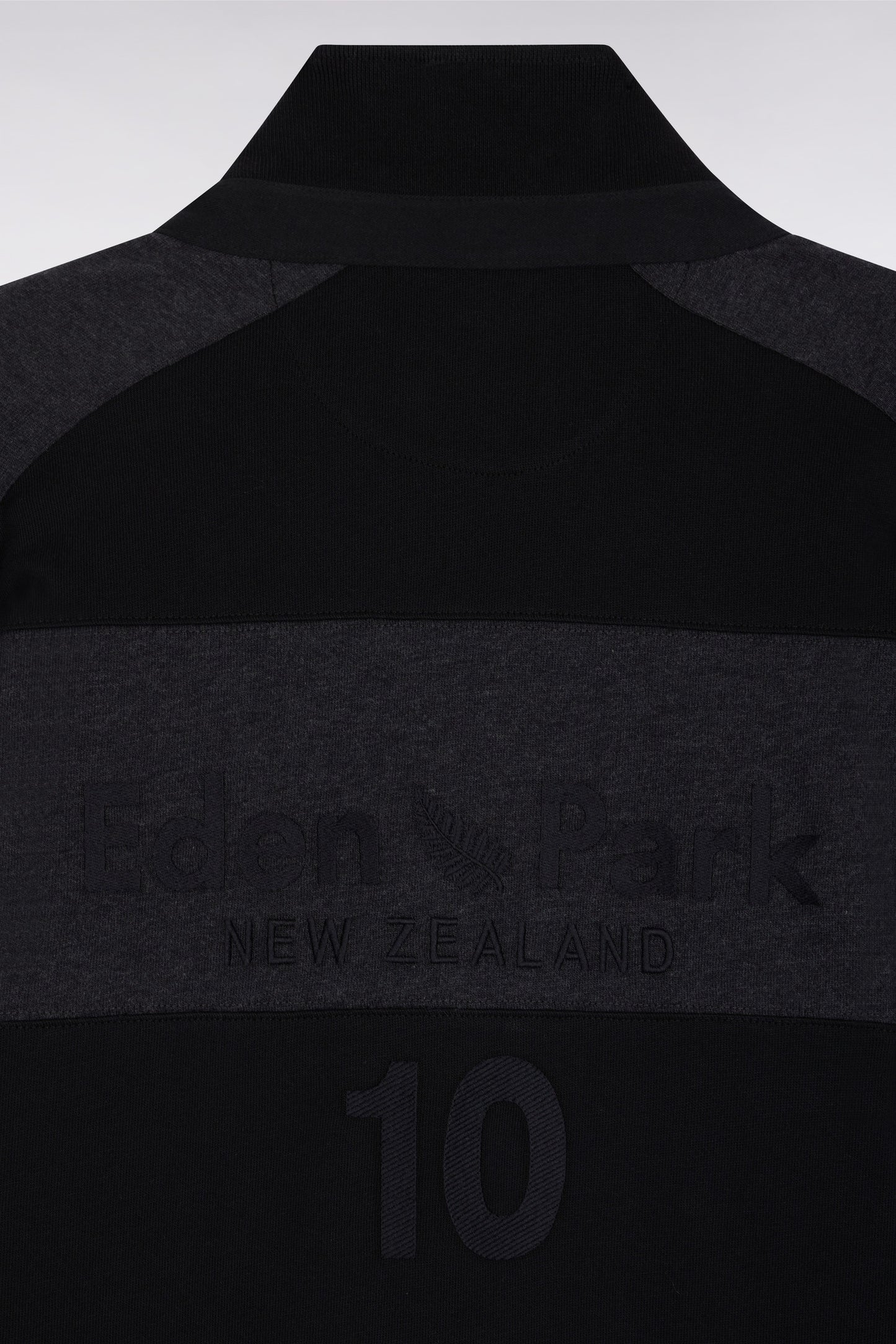 New Zealand striped long-sleeved jersey in thick grey cotton jersey