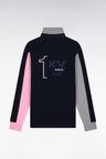 XV de France navy long-sleeved jersey with embroidered back, straight cut