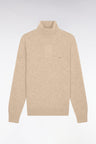 Camel wool and cotton turtleneck sweater - A SHOOTER