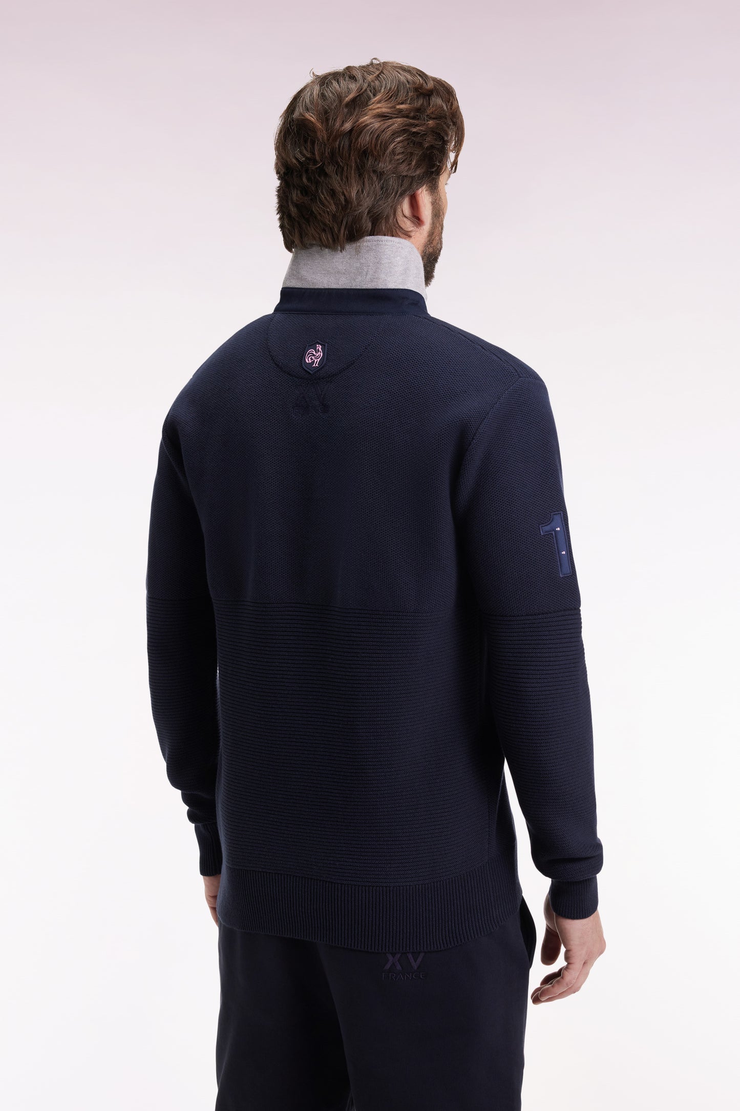 Pull en coton marine