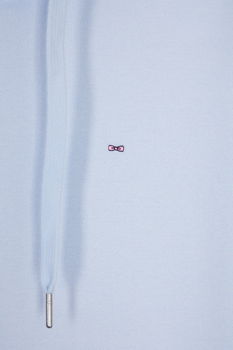 Sky cotton hooded sweatshirt, straight cut - Image 3