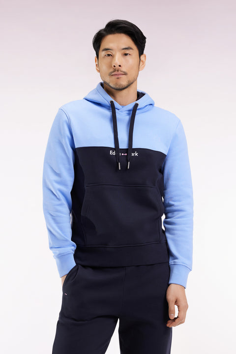 Two-tone pink hooded sweatshirt, straight cut - Image 3