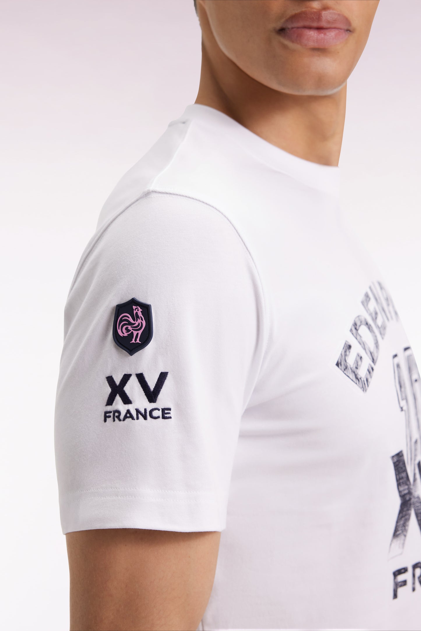 XV de France short-sleeved white T-shirt