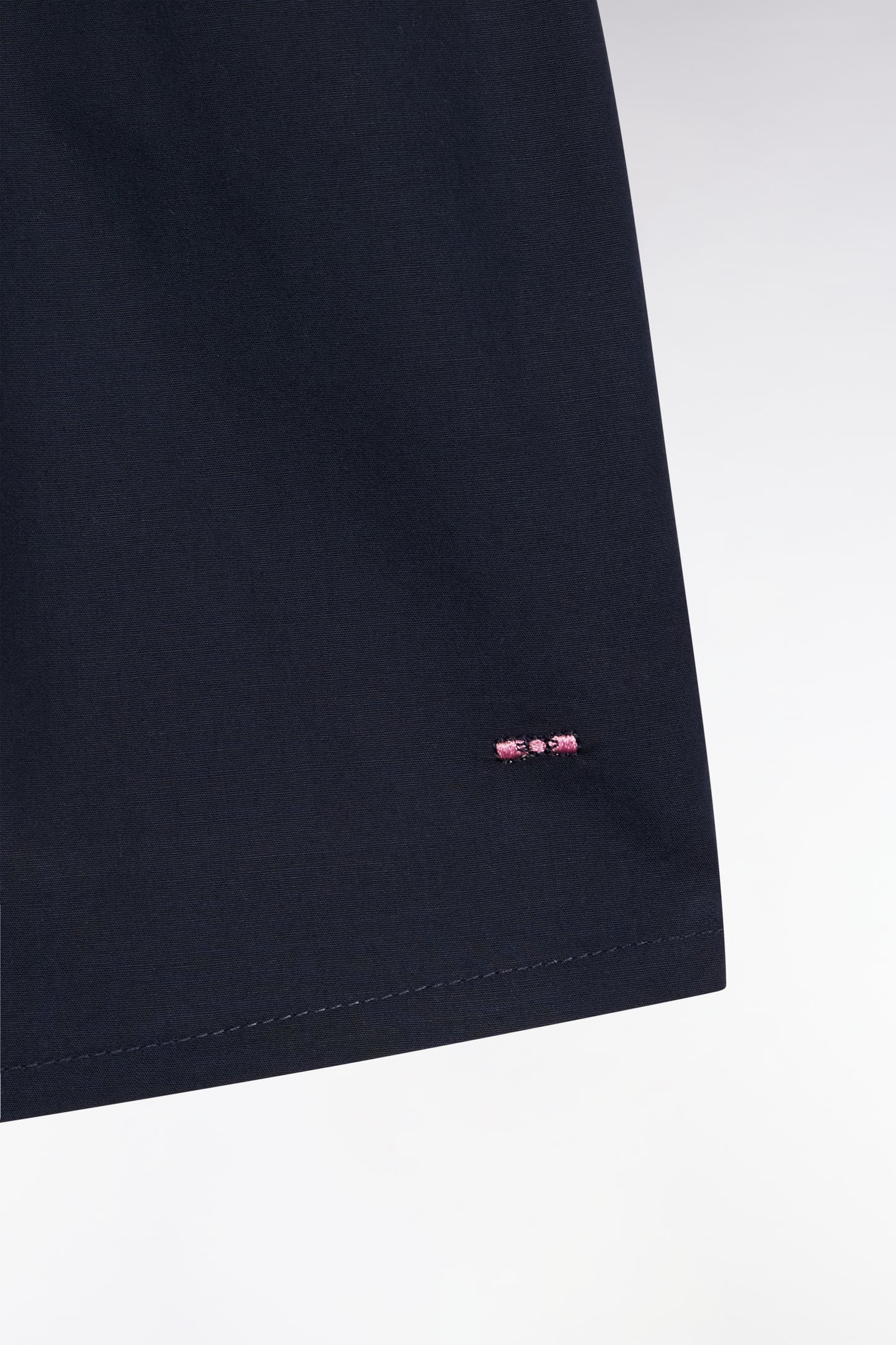 Cotton poplin boxer shorts with colored dials