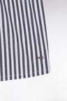 Cotton poplin briefs with striped dial