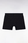 Boxer briefs in cotton jersey with black bow tie pattern
