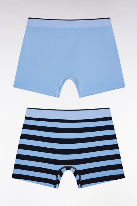 Set of two sky stretch cotton jersey boxer shorts - Image 2