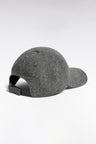 Gray herringbone woolen cloth cap