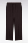 Loose fit brown unisex jogging pants