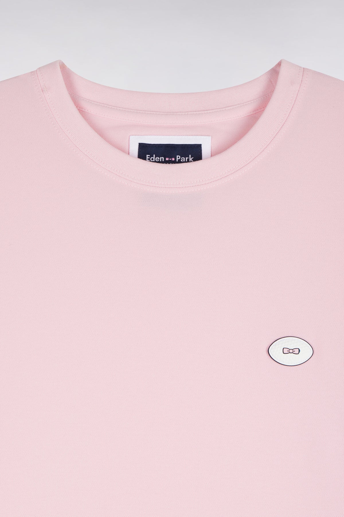 T-shirt manches courtes rose coupe droite