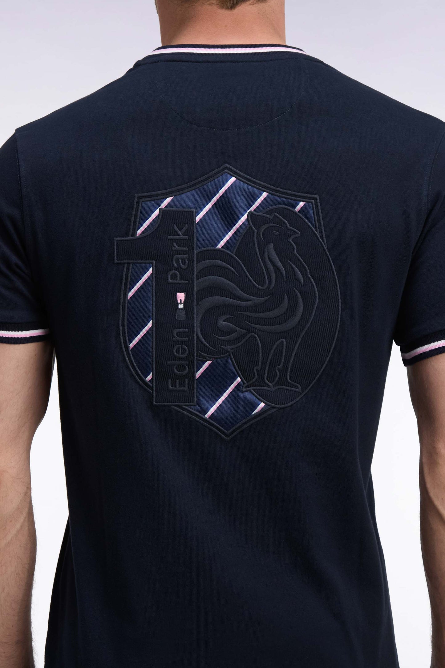 T-shirt manches courtes marine XV de France coupe droite