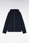 Navy nylon down jacket