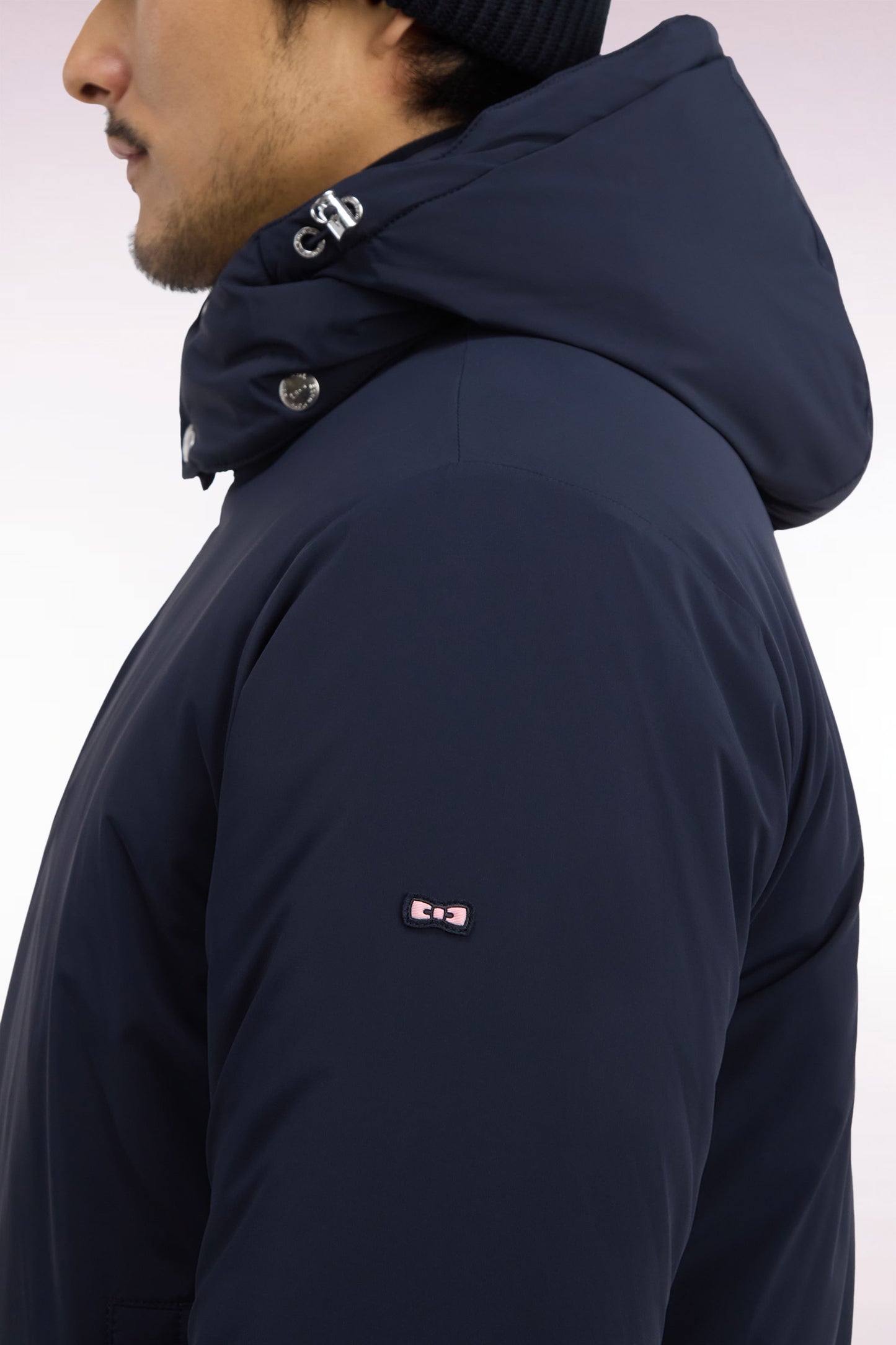 Doudoune en nylon marine