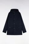 Navy buttoned parka