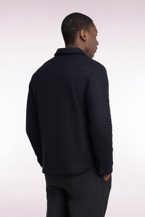 Navy patch pocket overshirt - Image 3