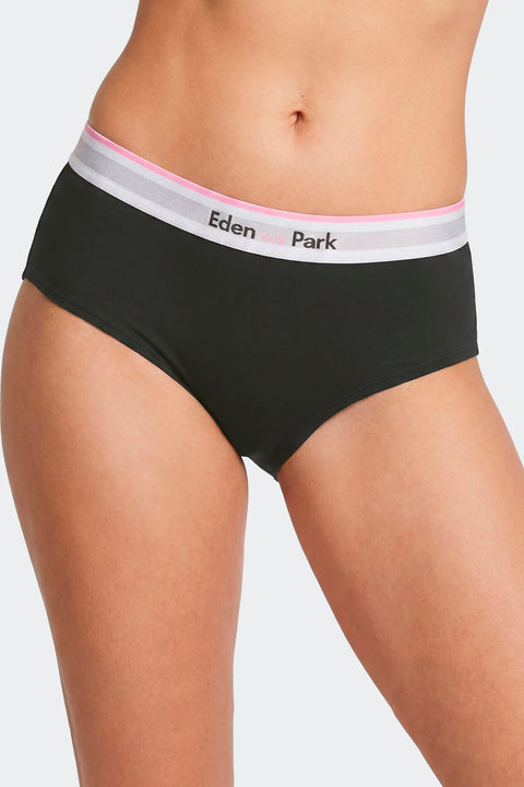 Shorty uni en Tencel stretch noir - Image 2