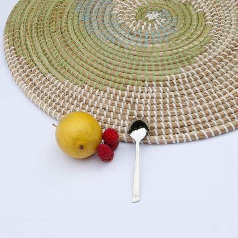 Set of 6 stainless steel dessert spoons - Image 3