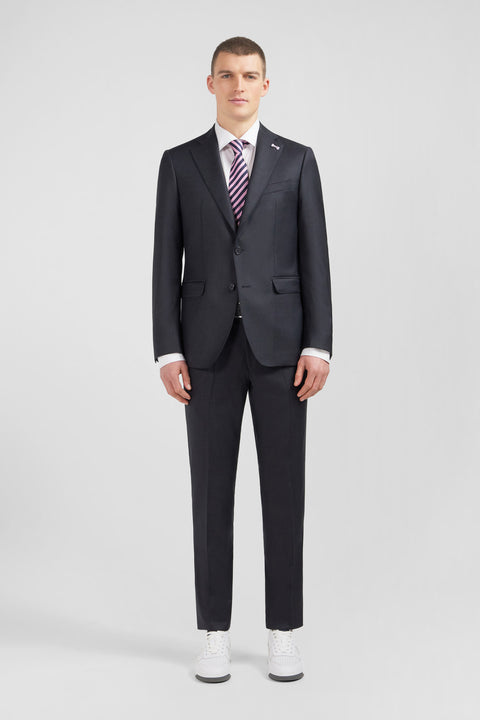 Fitted suit in dark grey wool - Image 2