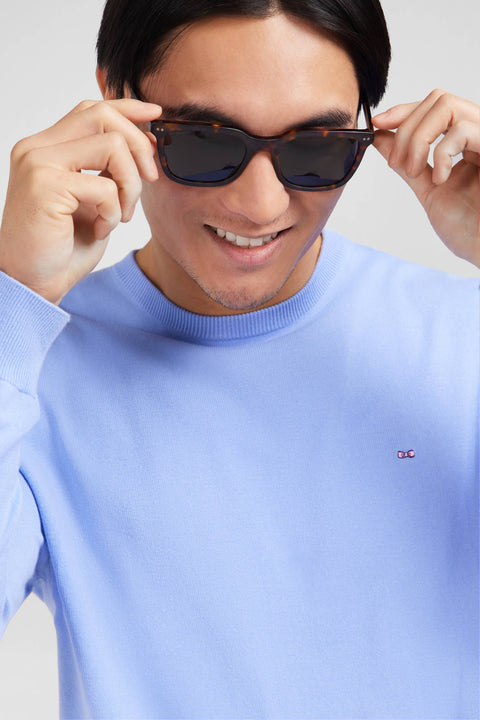 Crew light blue cotton jumper - Image 1