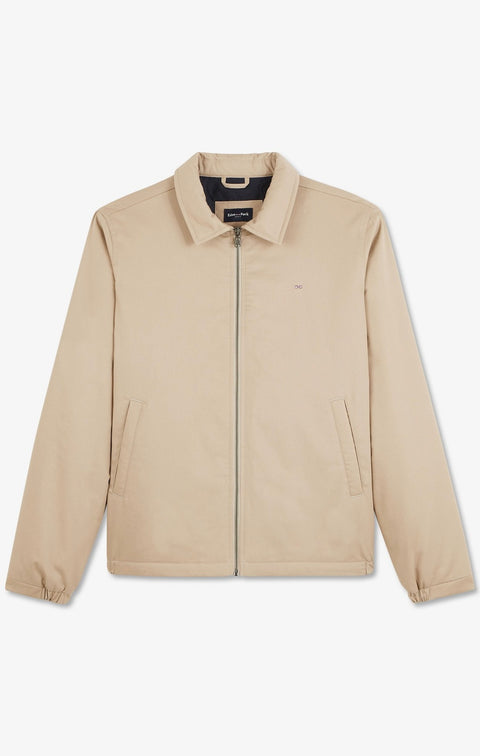 Beige jacket in cotton gabardine - Image 2
