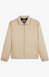 Beige jacket in cotton gabardine