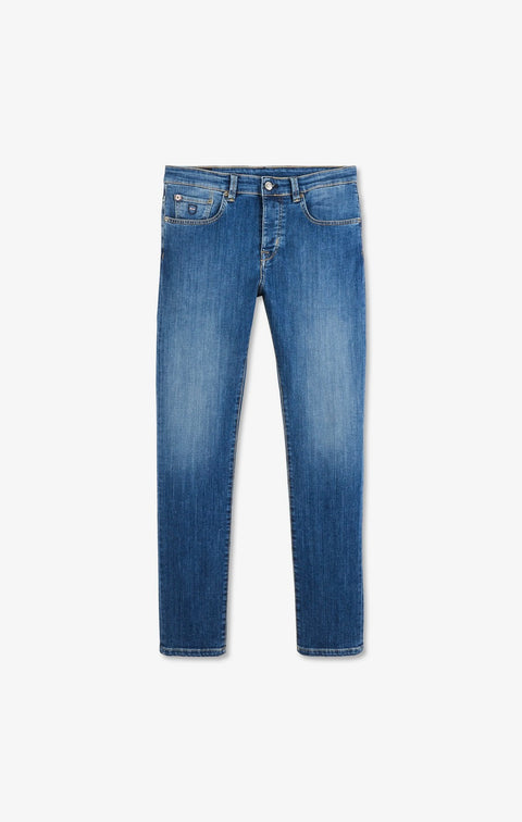Blue jeans in stretch cotton - Image 2