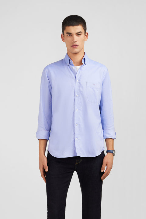 Blue cotton shirt - Image 1