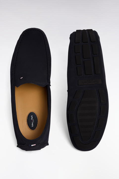 Mocassins en cuir suédé bleu marine - Image 2