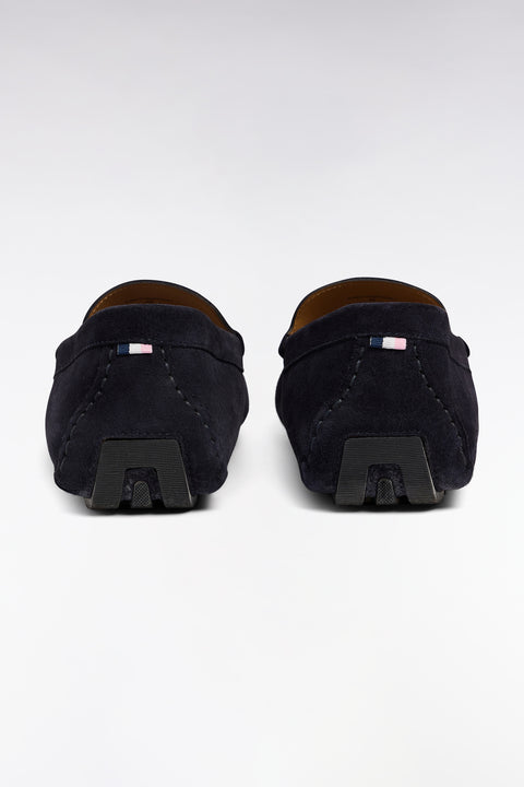 Mocassins en cuir suédé bleu marine - Image 3