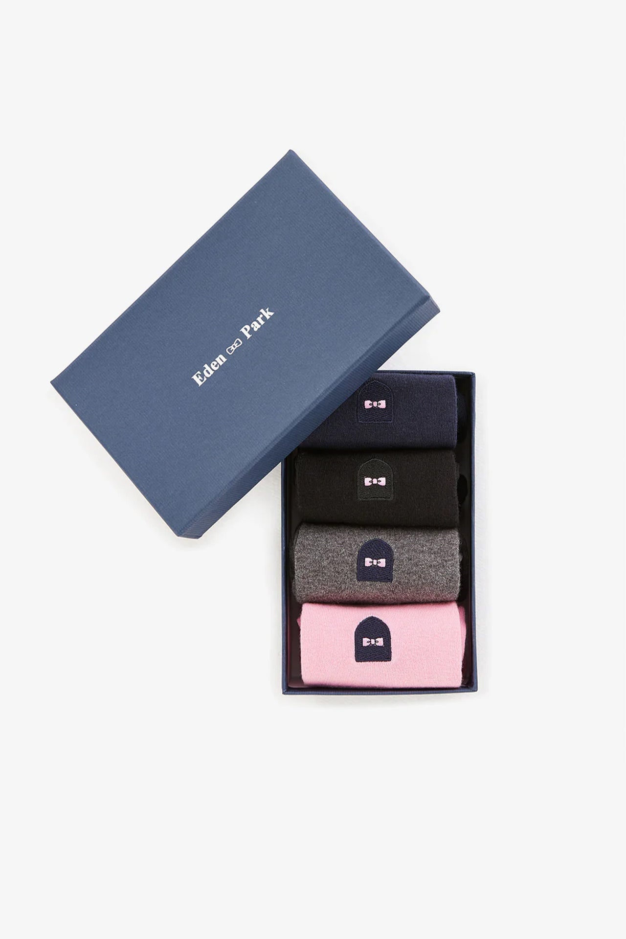 Set of four pairs of plain socks