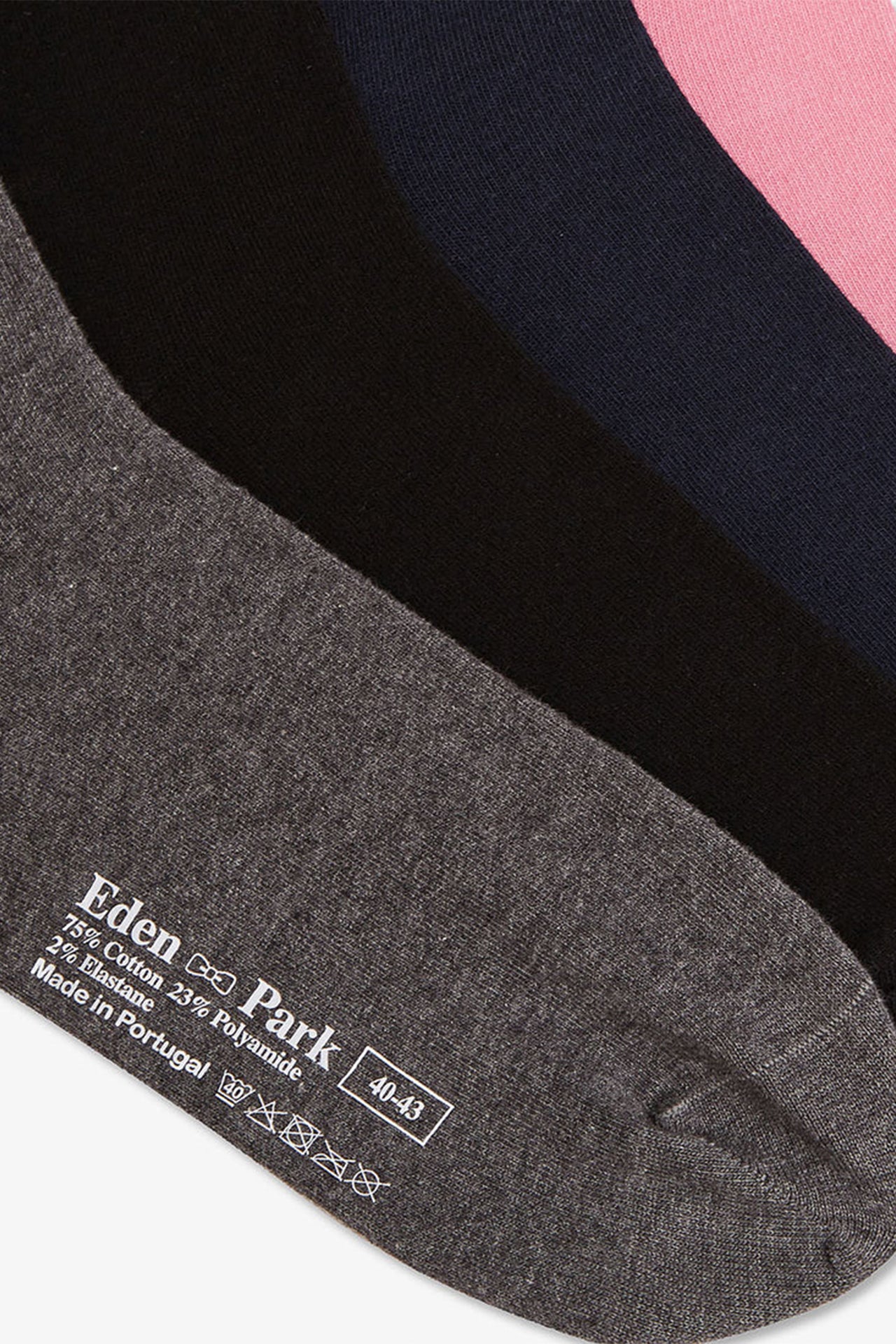 Set of four pairs of plain socks