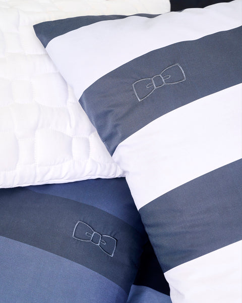 Navy cotton pillowcase - Image 3