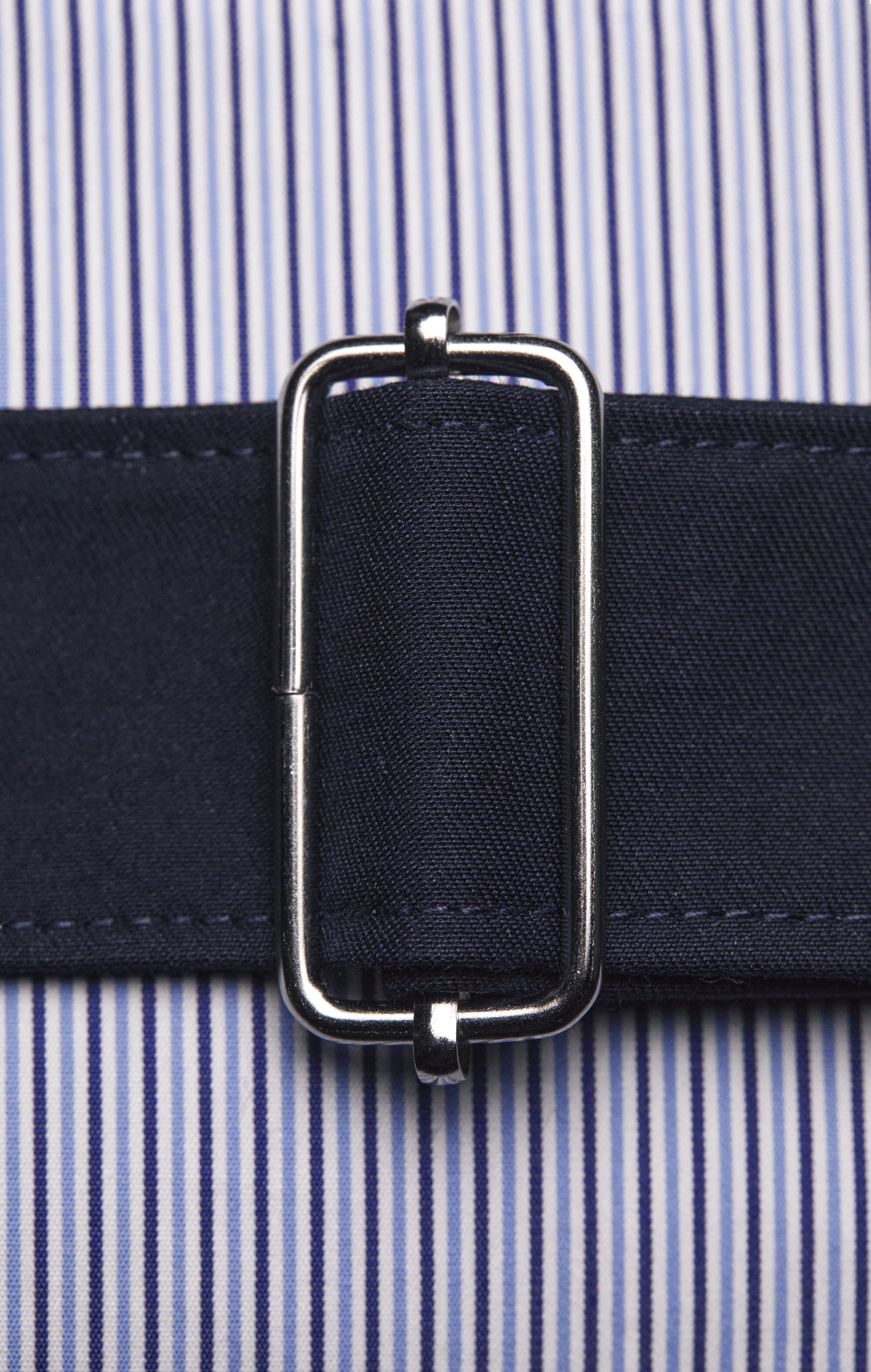 Pap'Atelier upcycled striped fabric fanny pack