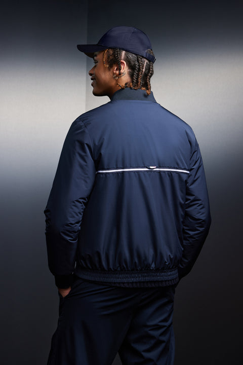 Doudoune marine upcyclée Pap'Atelier - Image 2