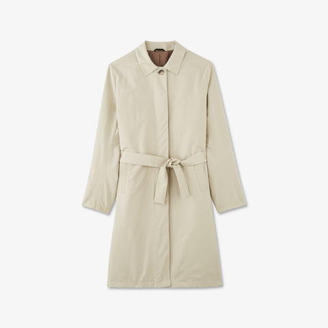Beige raincoat with belt - Image 2
