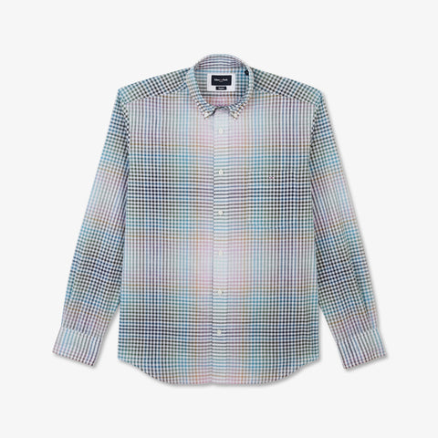 Multicolour tie dye checked shirt - Image 2