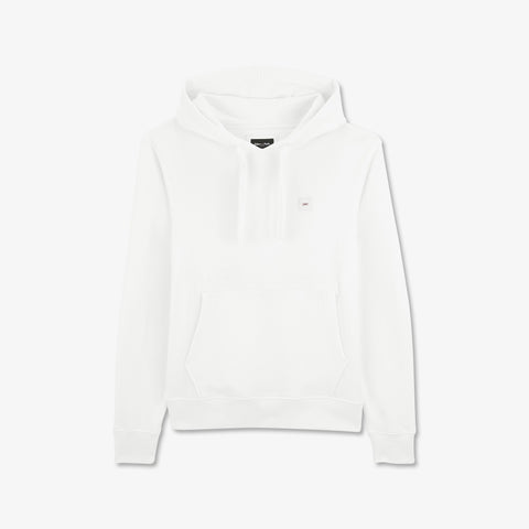 Plain white sweatshirt with hood - Image 3